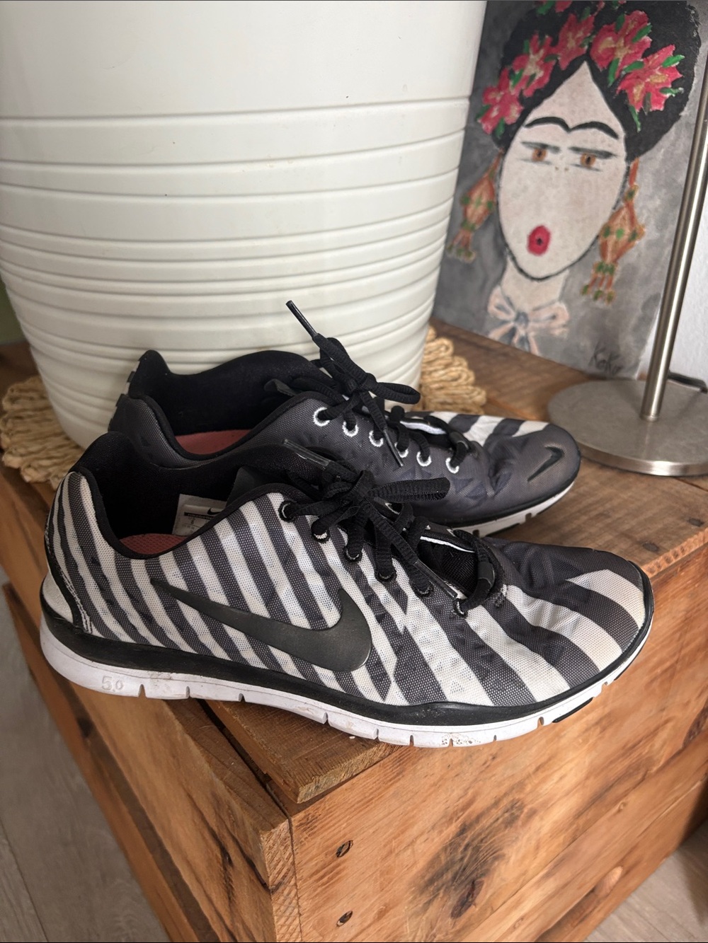 Nike Free TR Fit 3 zebra -  Women’s Black & White Striped Sneakers
